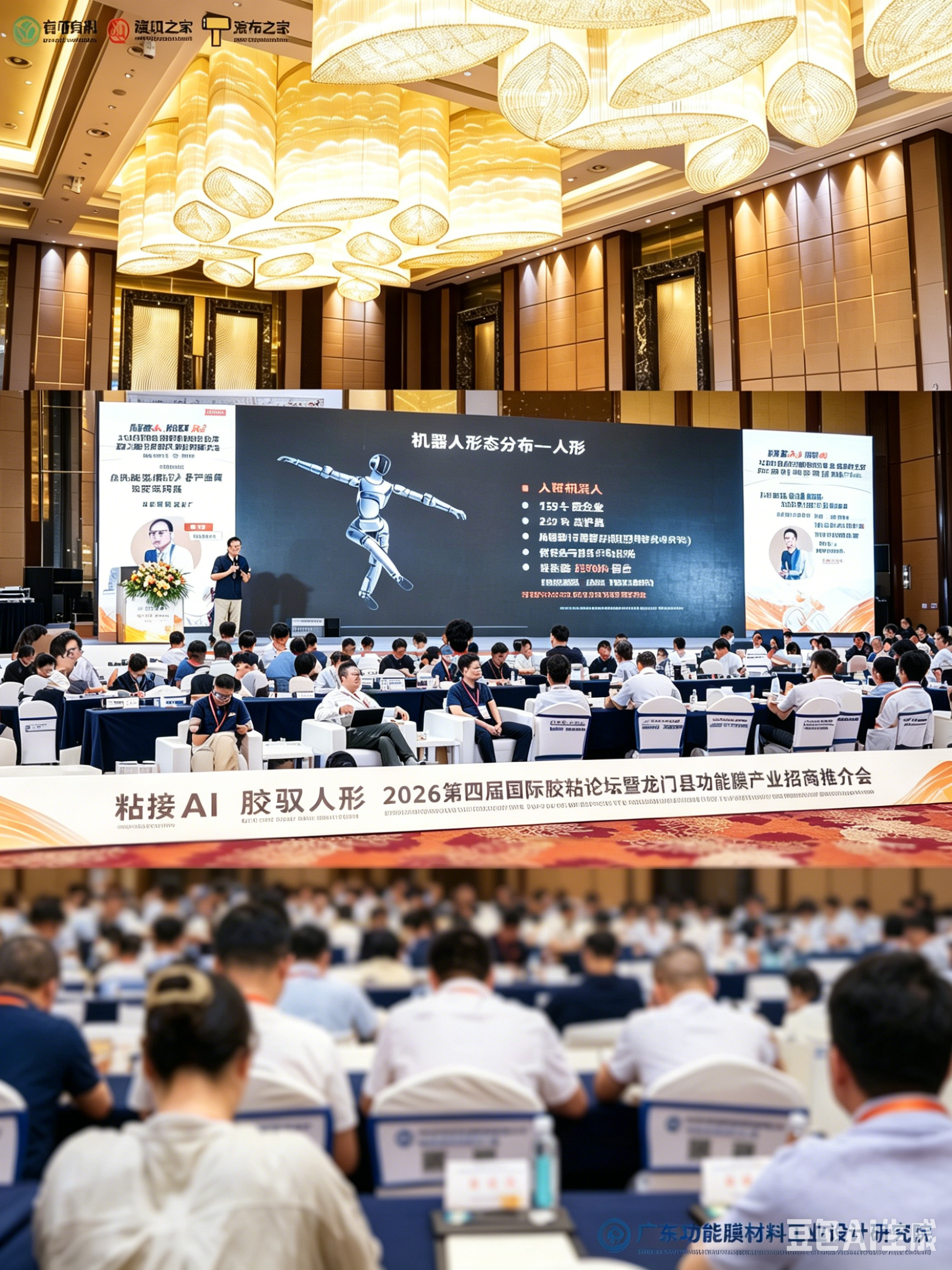 “粘接AI 胶驭人形”2026第四届国际胶粘论坛暨龙门县功能膜产业招商推介会成功举办！